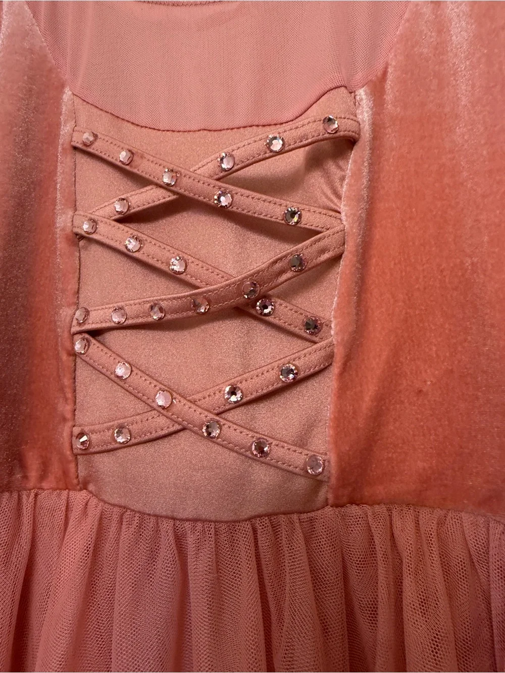 Dance Costume lyrical pink peach maxi dress Kissing You 17430 SA-Small adult